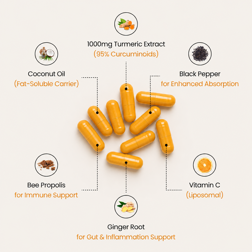 Turmeric Curcumin Capsules (95% Extract)