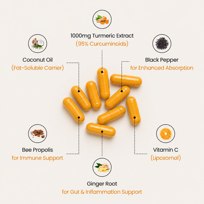 Turmeric Curcumin Capsules (95% Extract)